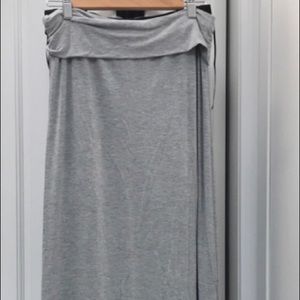 Long knit maxi skirt